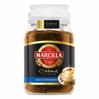 Café soluble descafeinado créme express Marcilla 200 g.