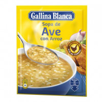 Sopa de ave con arroz Gallina Blanca 80 g.