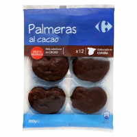 Palmeras de hojaldre al cacao Carrefour Classic´ 12 ud.