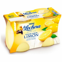 Yogur sabor limón Nestlé La Lechera sin gluten pack de 2 unidades de 125 g. Yogur sabor limón Nestlé La Lechera sin gluten pack de 2 unidades de 125 g.
