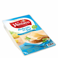 Queso bajo en sal en lonchas EL VENTERO 200 g. Queso bajo en sal en lonchas EL VENTERO 200 g.
