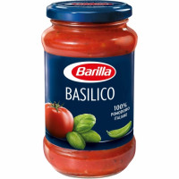 Salsa basílico Barilla sin gluten y sin lactosa tarro 400 g.