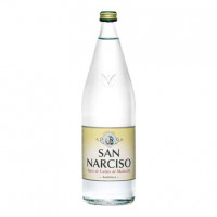Agua mineral con gas San Narciso en botella de vidrio 1 l.