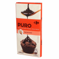 Chocolate negro especial postres CARREFOUR Original 200 g. Chocolate negro especial postres CARREFOUR Original 200 g.