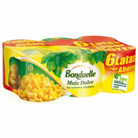 Maíz dulce sin azúcar añadido Bonduelle pack de 6 unidades de 140 g.