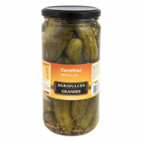 Pepinillos agridulces Classic Carrefour 370 g.