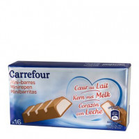 Mini barrita de chocolate con corazón de leche Carrefour Classic´ 200 g.