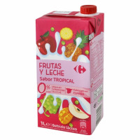 Zumo de frutas y leche Carrefour sabor tropical brik 1 l.