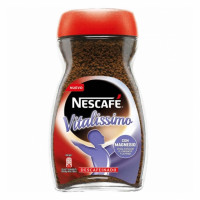 Café soluble descafeinado con magnesio Nescafé Vitalissimo 200 g.
