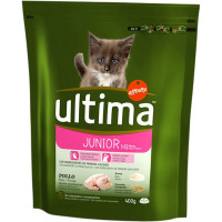 ULTIMA Junior pienso para gatos cachorros con pollo, arroz y cereales integrales bolsa 400 g ULTIMA Junior pienso para gatos cachorros con pollo, arroz y cereales integrales bolsa 400 g