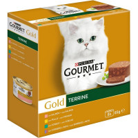 GOURMET Gold Terrine comida húmeda para gatos surtido para gato 8 unidades lata 85 g GOURMET Gold Terrine comida húmeda para gatos surtido para gato 8 unidades lata 85 g