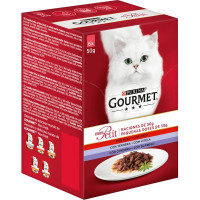 GOURMET Mon Petit comida húmeda para gatos selección de carnes 6 sobres 50 g GOURMET Mon Petit comida húmeda para gatos selección de carnes 6 sobres 50 g