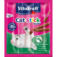 VITAKRAFT Catstick snack en stick para gatos con pato y conejo envase 3 unidades 6 g VITAKRAFT Catstick snack en stick para gatos con pato y conejo envase 3 unidades 6 g