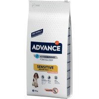 ADVANCE Sensitive pienso para perros adultos grandes y medianos con salmón y arroz saco 12 kg ADVANCE Sensitive pienso para perros adultos grandes y medianos con salmón y arroz saco 12 kg