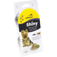 GIMDOG Shiny comida húmeda para perros con atún y buey pack 2 latas 85 g GIMDOG Shiny comida húmeda para perros con atún y buey pack 2 latas 85 g