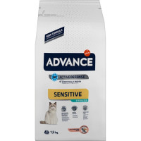 ADVANCE Sensitive pienso para gatos adultos esterilizados con salmón y arroz bolsa 1,5 kg ADVANCE Sensitive pienso para gatos adultos esterilizados con salmón y arroz bolsa 1,5 kg