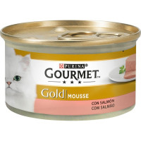 GOURMET Gold Mousse comida húmeda para gatos con salmón lata 85 g GOURMET Gold Mousse comida húmeda para gatos con salmón lata 85 g