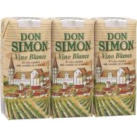 Vino Blanco DON SIMON, pack 3x187 ml Vino Blanco DON SIMON, pack 3x187 ml