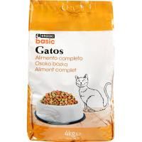 Alimento completo para gato EROSKI BASIC, saco 4 kg Alimento completo para gato EROSKI BASIC, saco 4 kg