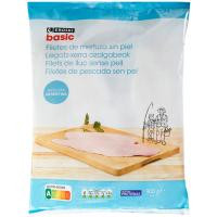Filete de merluza sin piel EROSKI BASIC, bolsa 900 g Filete de merluza sin piel EROSKI BASIC, bolsa 900 g
