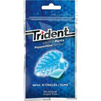 Chicle de menta sin azúcar en gragea TRIDENT, paquete 43,5 g Chicle de menta sin azúcar en gragea TRIDENT, paquete 43,5 g