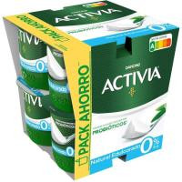 Activia 0% natural edulcorado DANONE, pack 8x120 g Activia 0% natural edulcorado DANONE, pack 8x120 g