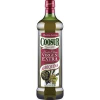Aceite oliva virgen extra Arbequina COOSUR, botella 1 litro Aceite oliva virgen extra Arbequina COOSUR, botella 1 litro