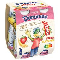 Bebedino sabor fresa-plátano DANONE, pack 4x100 ml Bebedino sabor fresa-plátano DANONE, pack 4x100 ml