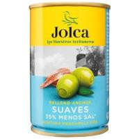 Aceitunas rellenas suaves JOLCA, lata 130 g