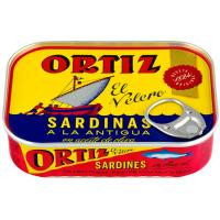 Sardina en aceite de oliva a la antigua ORTIZ, lata 140 g