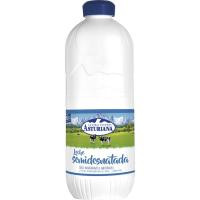 Leche semidesnatada ASTURIANA, botella 2,2 litros