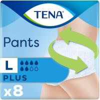 Pants de incontinencia plus Talla L TENA, paquete 9 uds Pants de incontinencia plus Talla L TENA, paquete 9 uds