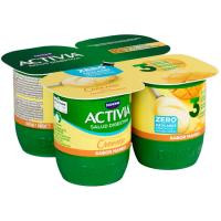 Activia 0% cremoso sabor mango DANONE, pack 4x120 g Activia 0% cremoso sabor mango DANONE, pack 4x120 g