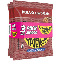 Fideos orientales de pollo-soja YATEKOMO, bag pack 3x79 g