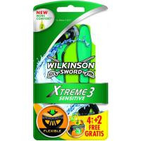 Maquinilla WILKINSON Xtreme 3 Sensitive, pack 4+2 uds