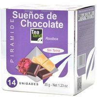 Té Rooibos sueños de chocolate TEALAND, caja 14 uds