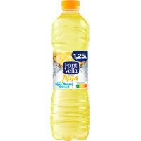 Agua con zumo tropical FONT VELLA, botella 1,15 litros Agua con zumo tropical FONT VELLA, botella 1,15 litros