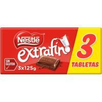 Chocolate NESTLÉ, pack 3x125 g
