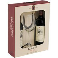 Vino Tinto Crianza D.O. Rioja EL COTO, pack 2x75 cl + Copa Vino Tinto Crianza D.O. Rioja EL COTO, pack 2x75 cl + Copa