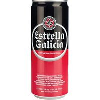 Cerveza especial ESTRELLA GALICIA, lata 33 cl Cerveza especial ESTRELLA GALICIA, lata 33 cl