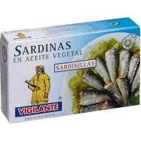 Sardina sardinilla vegetal VIGILANTE, lata 65 g