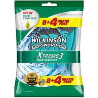 Máquinilla desechable WILKINSON Xtreme 3, pack 8+4 uds