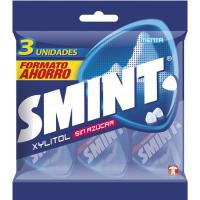 Caramelo de menta sin azúcar SMINT, pack 3x8 g