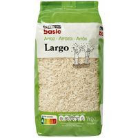 Arroz largo EROSKI BASIC, paquete 1 kg Arroz largo EROSKI BASIC, paquete 1 kg