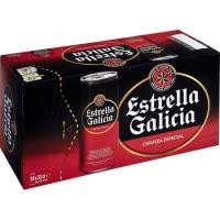 Cerveza especial ESTRELLA GALICIA, pack lata 10x33 cl Cerveza especial ESTRELLA GALICIA, pack lata 10x33 cl