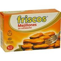 Mejillón en escabeche 8/12 piezas FRISCOS, lata 111 g Mejillón en escabeche 8/12 piezas FRISCOS, lata 111 g