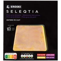 Foie Entier Micuit EROSKI SELEQTIA, blister 80 g Foie Entier Micuit EROSKI SELEQTIA, blister 80 g
