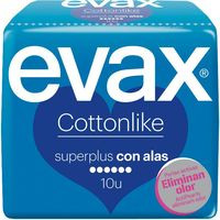 Compresa super plus con alas EVAX Cottonlike, paquete 10 unid.