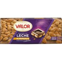 Chocolate con leche-almendras VALOR, tableta 250 g Chocolate con leche-almendras VALOR, tableta 250 g