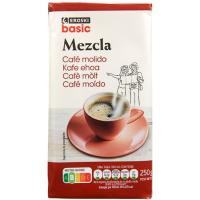 Café molido mezcla EROSKI BASIC, paquete 250 g